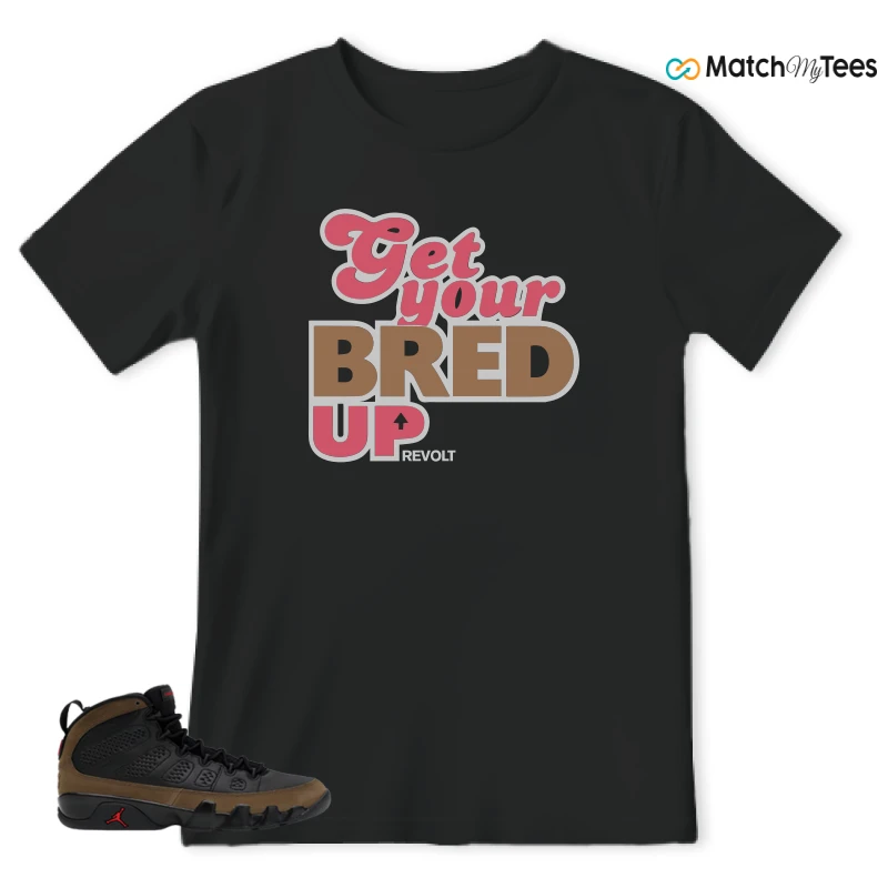 NIKE AIR JORDAN 9 OLIVE SNEAKER Matching Tees t-shirt