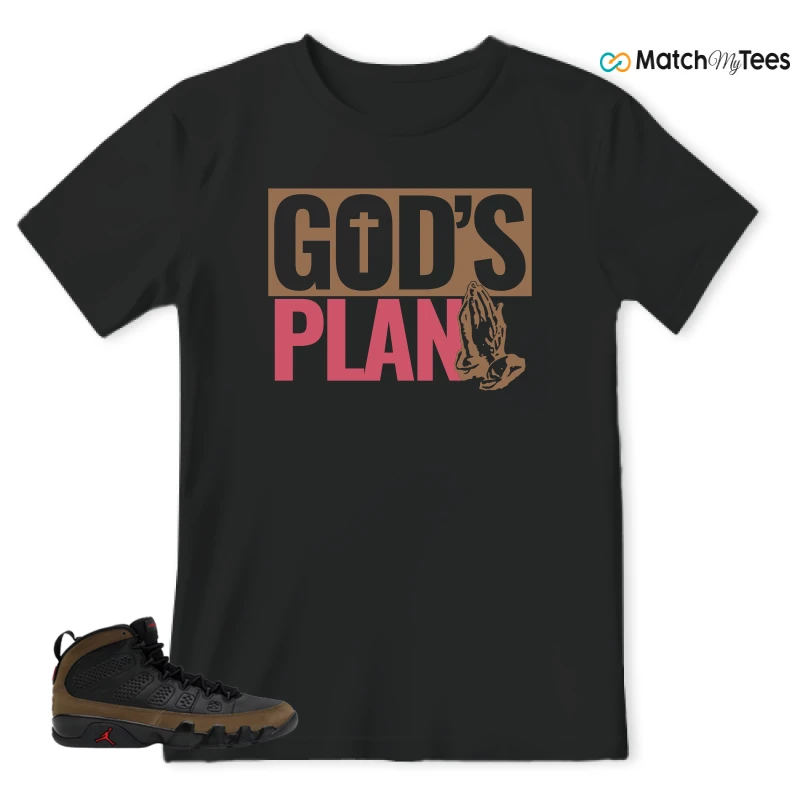 NIKE AIR JORDAN 9 OLIVE SNEAKER Matching Tees t-shirt