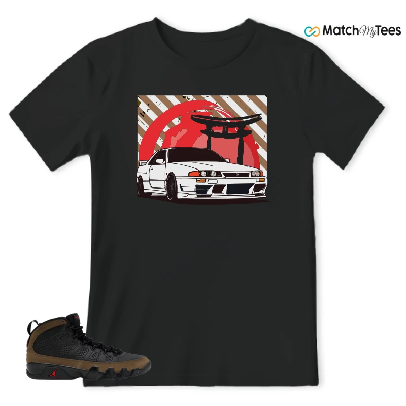 NIKE AIR JORDAN 9 OLIVE SNEAKER Matching Tees t-shirt