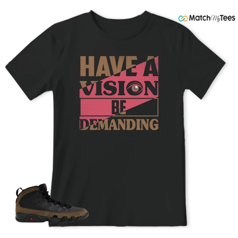 NIKE AIR JORDAN 9 OLIVE SNEAKER Matching Tees t-shirt