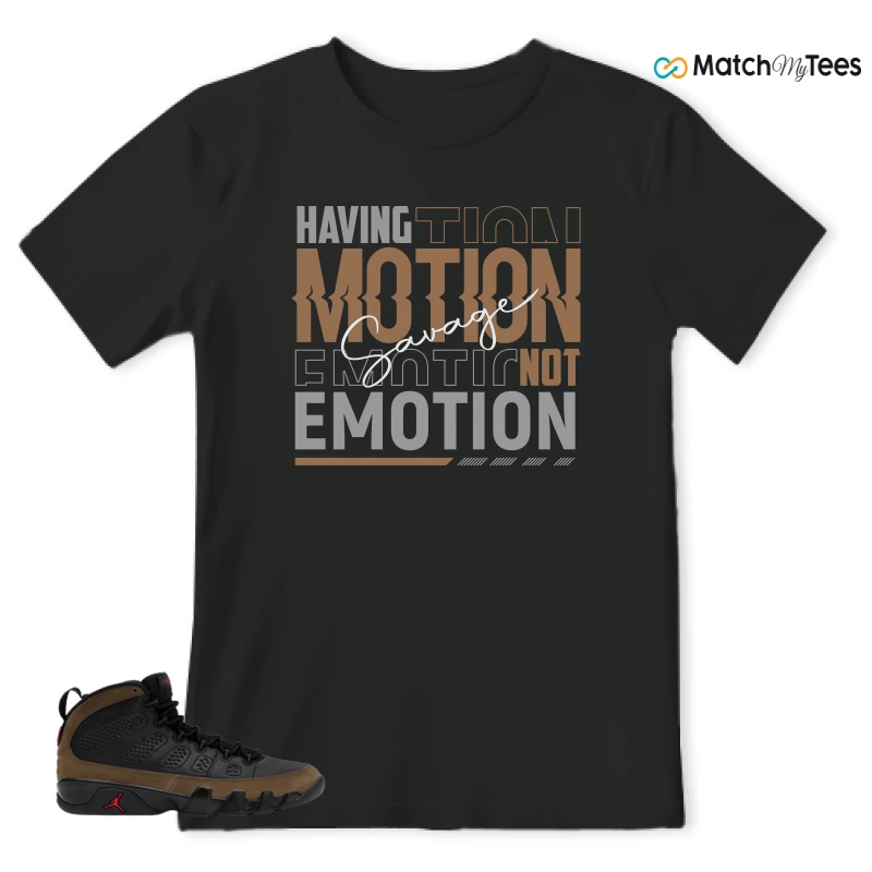 NIKE AIR JORDAN 9 OLIVE SNEAKER Matching Tees t-shirt