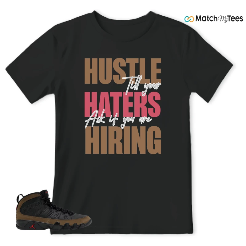 NIKE AIR JORDAN 9 OLIVE SNEAKER Matching Tees t-shirt