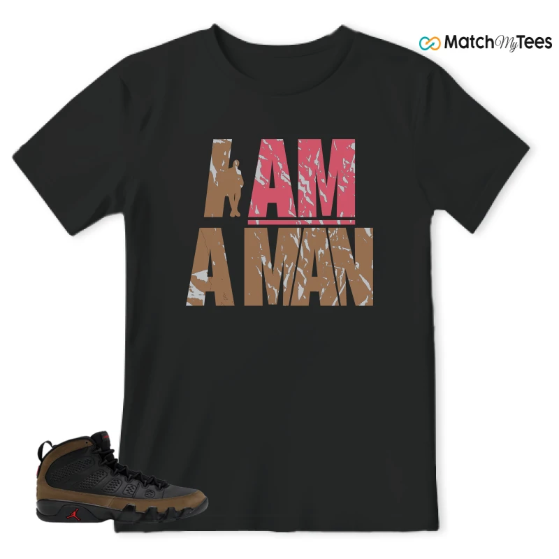 NIKE AIR JORDAN 9 OLIVE SNEAKER Matching Tees t-shirt