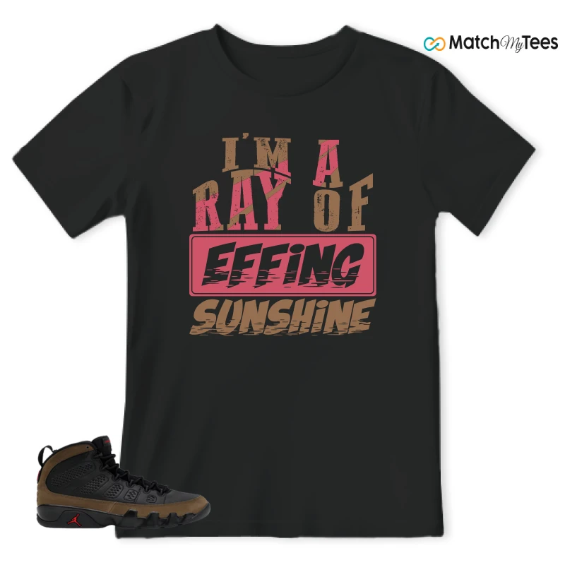 NIKE AIR JORDAN 9 OLIVE SNEAKER Matching Tees t-shirt