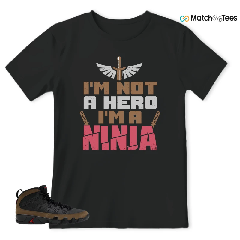 NIKE AIR JORDAN 9 OLIVE SNEAKER Matching Tees t-shirt