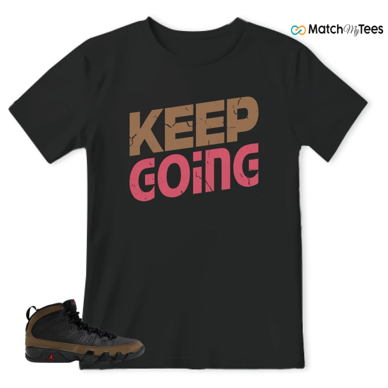 NIKE AIR JORDAN 9 OLIVE SNEAKER Matching Tees t-shirt
