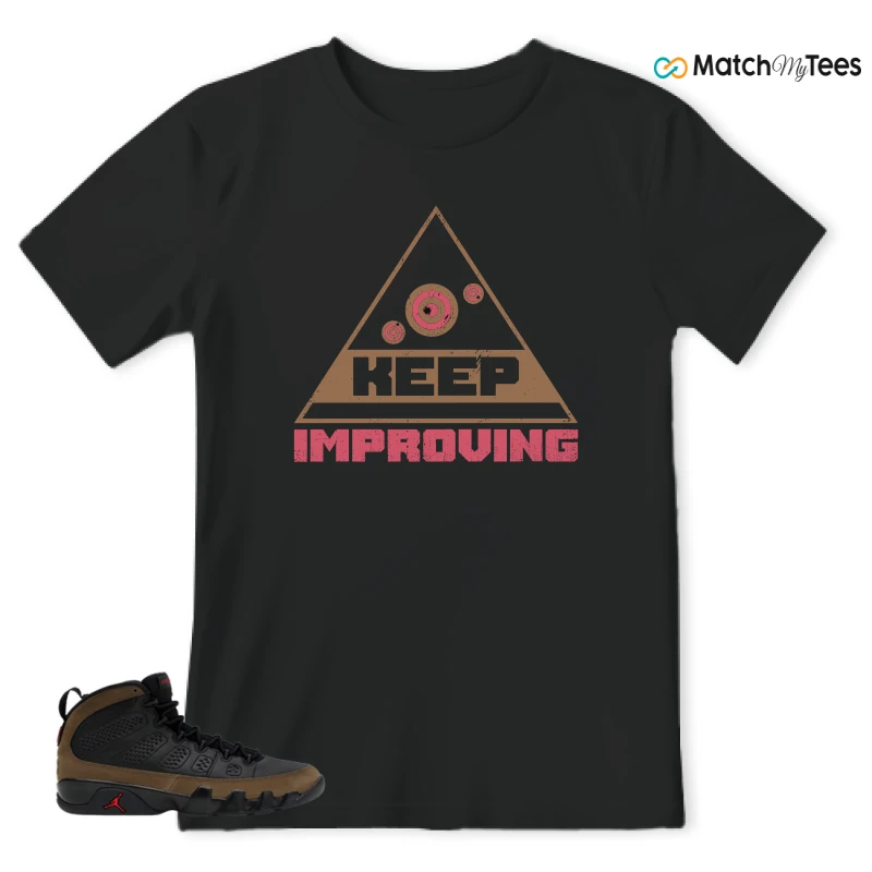 NIKE AIR JORDAN 9 OLIVE SNEAKER Matching Tees t-shirt