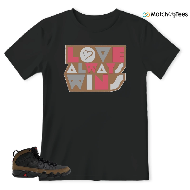 NIKE AIR JORDAN 9 OLIVE SNEAKER Matching Tees t-shirt