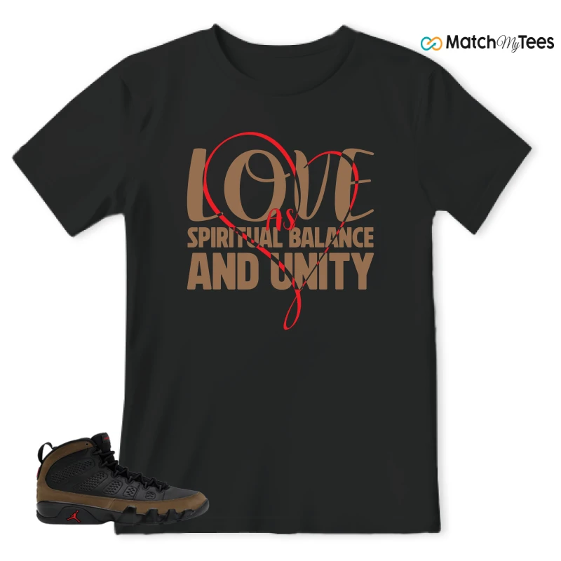 NIKE AIR JORDAN 9 OLIVE SNEAKER Matching Tees t-shirt
