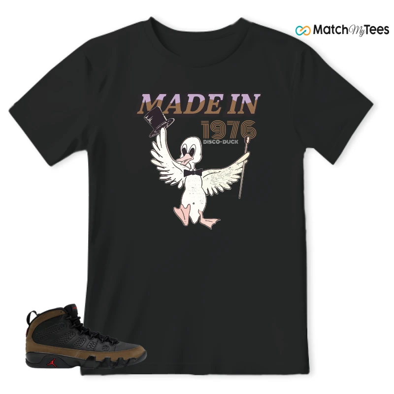 NIKE AIR JORDAN 9 OLIVE SNEAKER Matching Tees t-shirt