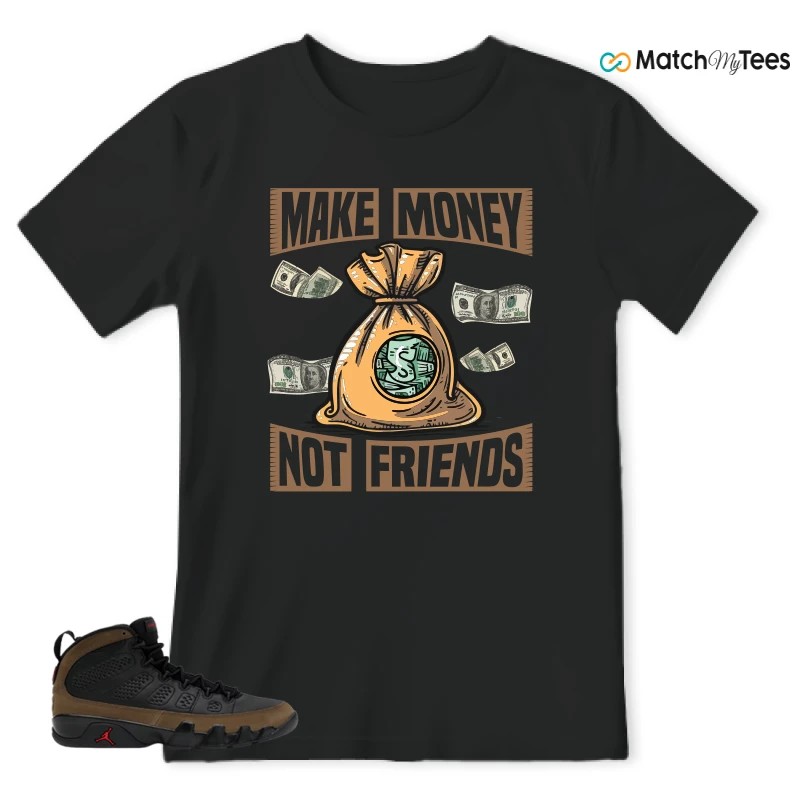 NIKE AIR JORDAN 9 OLIVE SNEAKER Matching Tees t-shirt