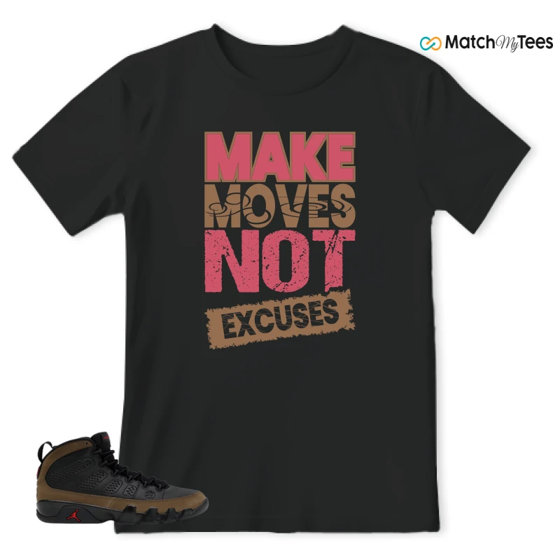 NIKE AIR JORDAN 9 OLIVE SNEAKER Matching Tees t-shirt