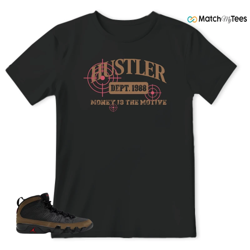 NIKE AIR JORDAN 9 OLIVE SNEAKER Matching Tees t-shirt