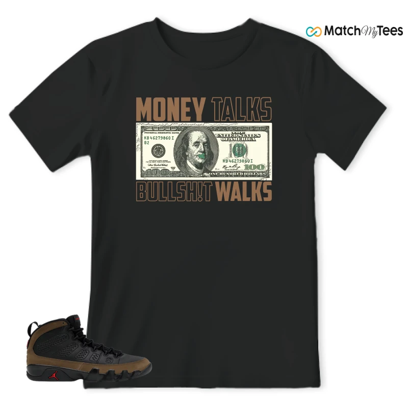 NIKE AIR JORDAN 9 OLIVE SNEAKER Matching Tees t-shirt