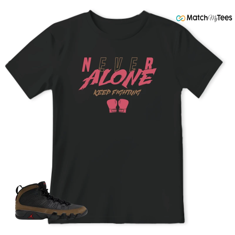 NIKE AIR JORDAN 9 OLIVE SNEAKER Matching Tees t-shirt