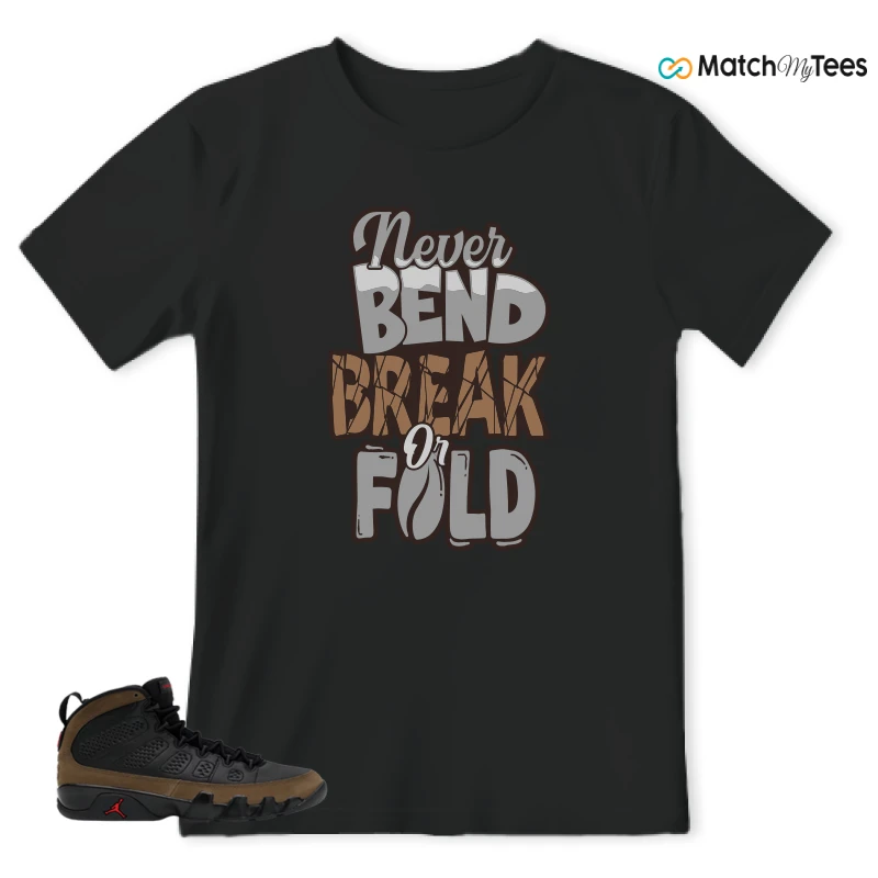 NIKE AIR JORDAN 9 OLIVE SNEAKER Matching Tees t-shirt