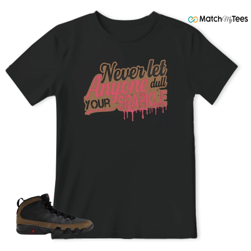 NIKE AIR JORDAN 9 OLIVE SNEAKER Matching Tees t-shirt