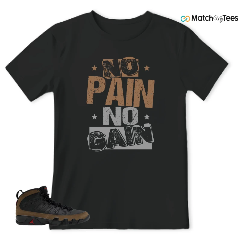 NIKE AIR JORDAN 9 OLIVE SNEAKER Matching Tees t-shirt
