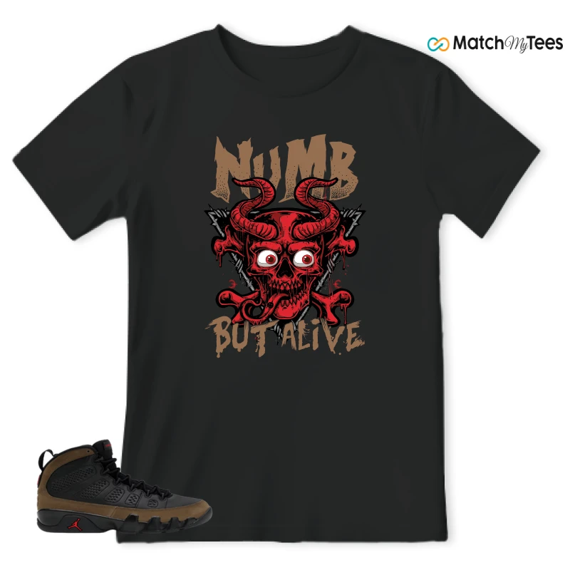 NIKE AIR JORDAN 9 OLIVE SNEAKER Matching Tees t-shirt