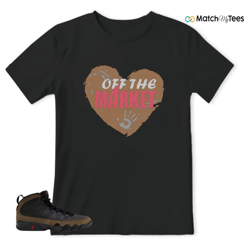 NIKE AIR JORDAN 9 OLIVE SNEAKER Matching Tees t-shirt