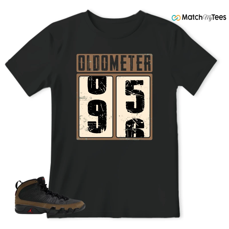 NIKE AIR JORDAN 9 OLIVE SNEAKER Matching Tees t-shirt