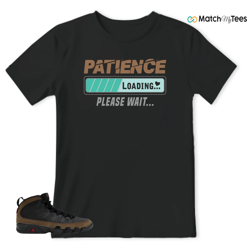NIKE AIR JORDAN 9 OLIVE SNEAKER Matching Tees t-shirt