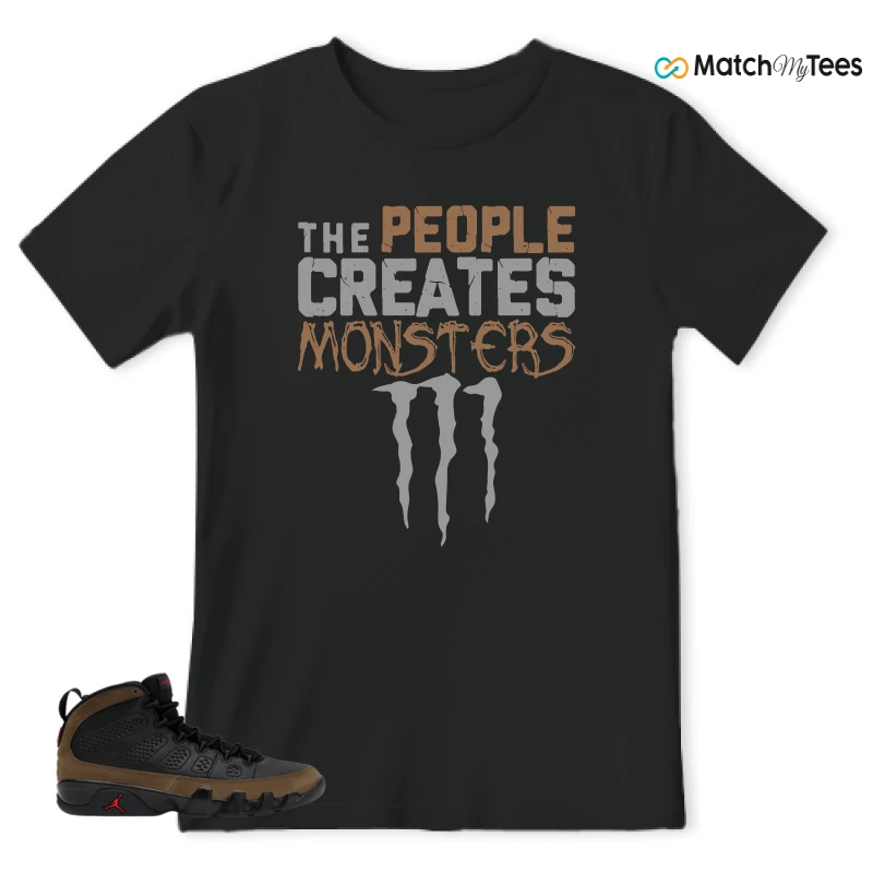 NIKE AIR JORDAN 9 OLIVE SNEAKER Matching Tees t-shirt