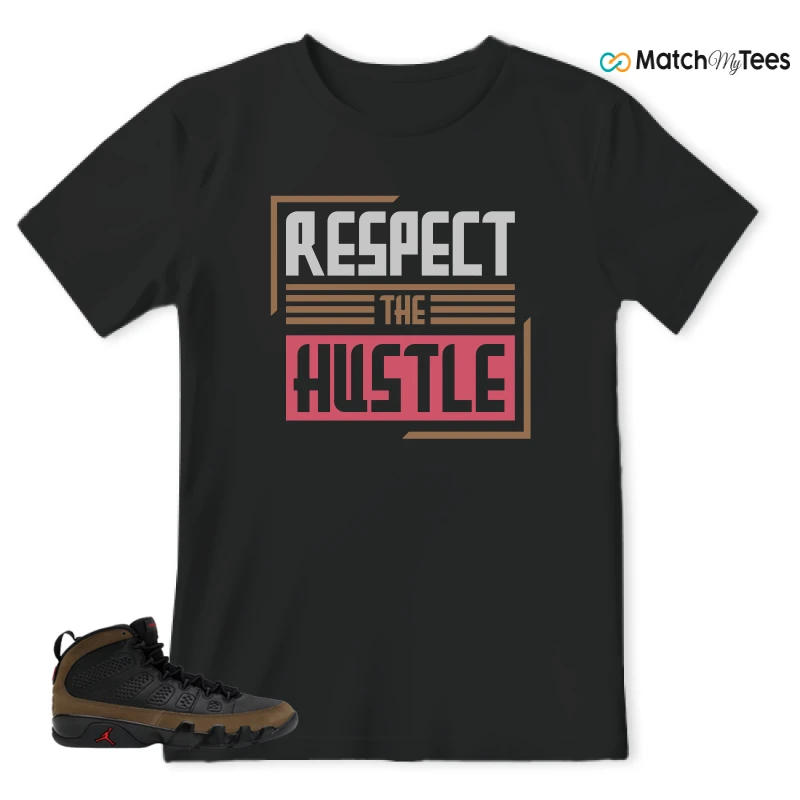 NIKE AIR JORDAN 9 OLIVE SNEAKER Matching Tees t-shirt