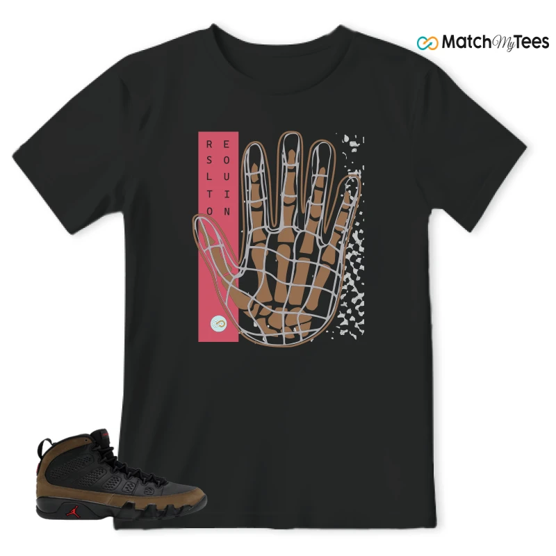 NIKE AIR JORDAN 9 OLIVE SNEAKER Matching Tees t-shirt