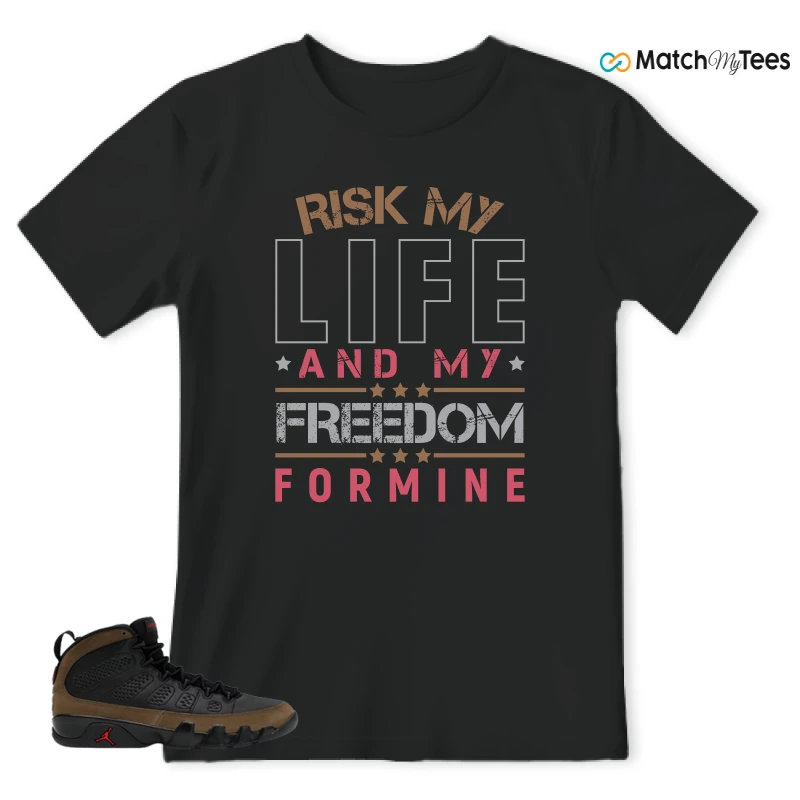 NIKE AIR JORDAN 9 OLIVE SNEAKER Matching Tees t-shirt
