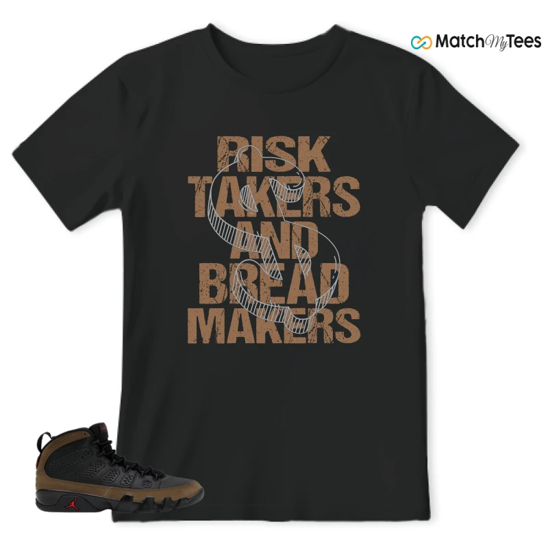 NIKE AIR JORDAN 9 OLIVE SNEAKER Matching Tees t-shirt