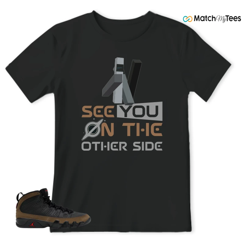 NIKE AIR JORDAN 9 OLIVE SNEAKER Matching Tees t-shirt