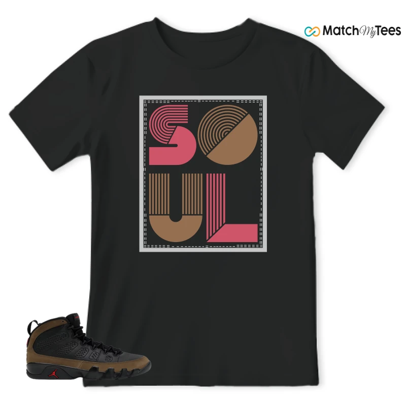 NIKE AIR JORDAN 9 OLIVE SNEAKER Matching Tees t-shirt