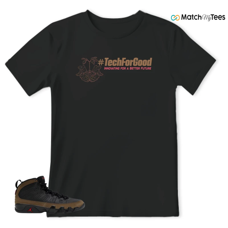 NIKE AIR JORDAN 9 OLIVE SNEAKER Matching Tees t-shirt