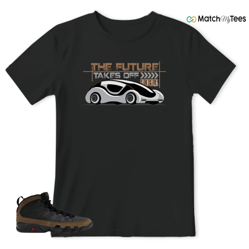 NIKE AIR JORDAN 9 OLIVE SNEAKER Matching Tees t-shirt