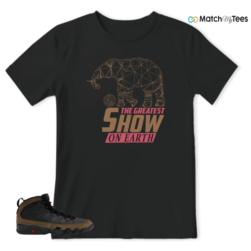 NIKE AIR JORDAN 9 OLIVE SNEAKER Matching Tees t-shirt