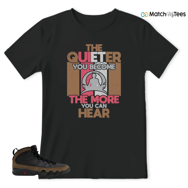 NIKE AIR JORDAN 9 OLIVE SNEAKER Matching Tees t-shirt