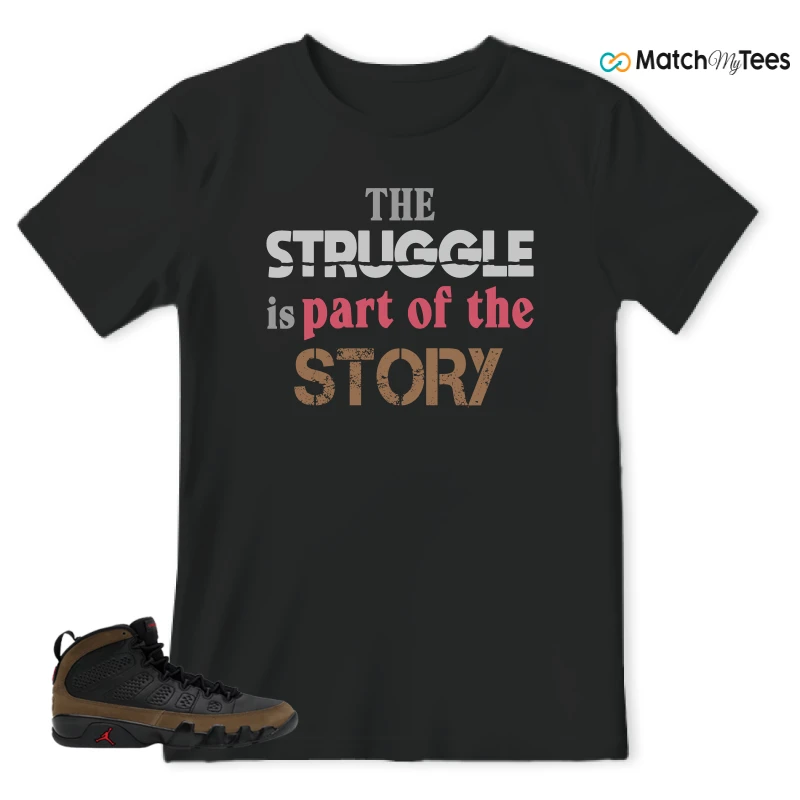 NIKE AIR JORDAN 9 OLIVE SNEAKER Matching Tees t-shirt