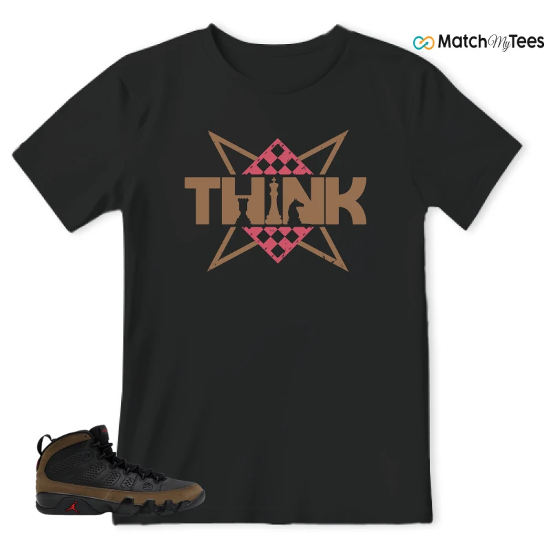 NIKE AIR JORDAN 9 OLIVE SNEAKER Matching Tees t-shirt