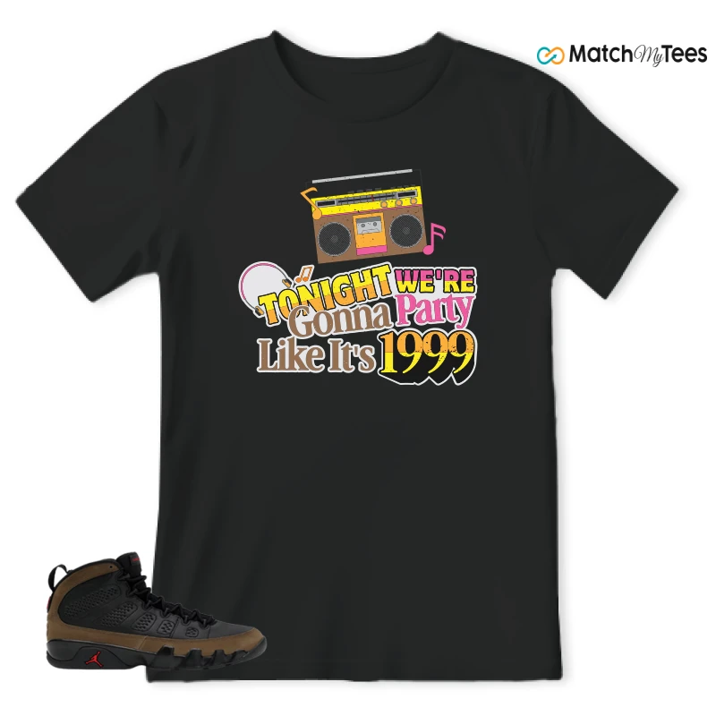 NIKE AIR JORDAN 9 OLIVE SNEAKER Matching Tees t-shirt