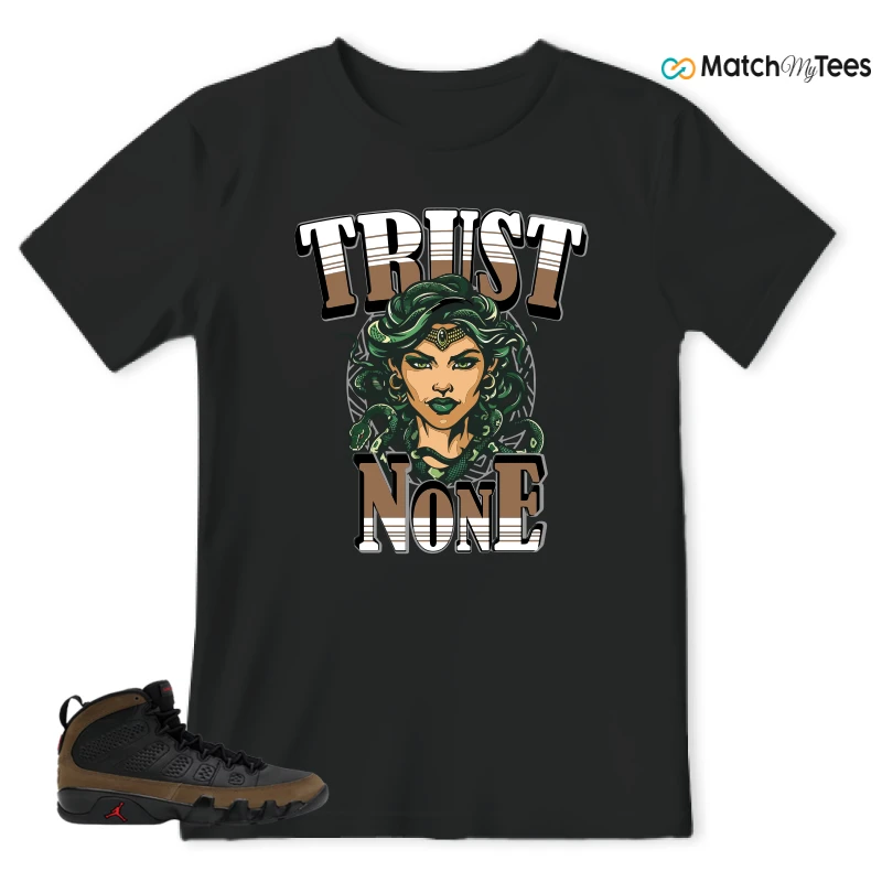NIKE AIR JORDAN 9 OLIVE SNEAKER Matching Tees t-shirt