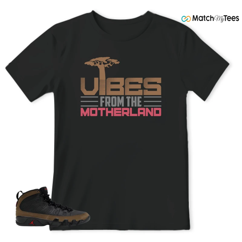 NIKE AIR JORDAN 9 OLIVE SNEAKER Matching Tees t-shirt