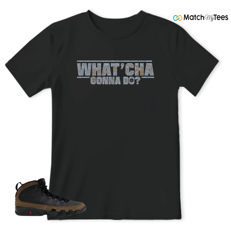 NIKE AIR JORDAN 9 OLIVE SNEAKER Matching Tees t-shirt
