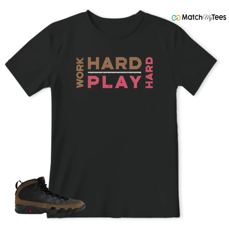 NIKE AIR JORDAN 9 OLIVE SNEAKER Matching Tees t-shirt