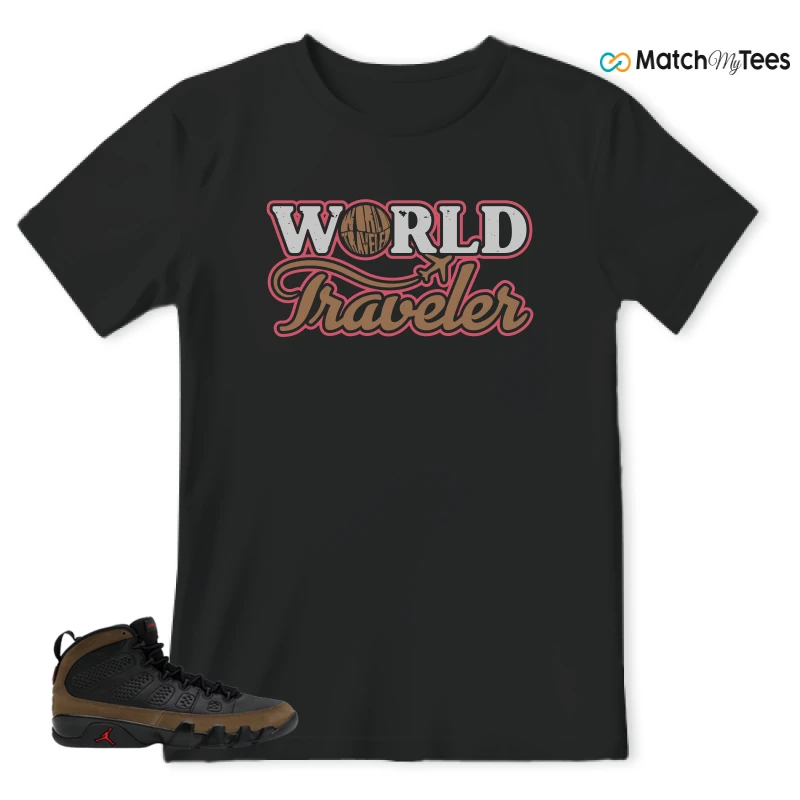 NIKE AIR JORDAN 9 OLIVE SNEAKER Matching Tees t-shirt