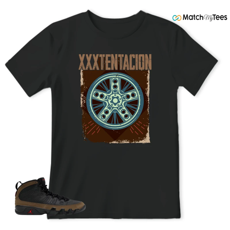 NIKE AIR JORDAN 9 OLIVE SNEAKER Matching Tees t-shirt