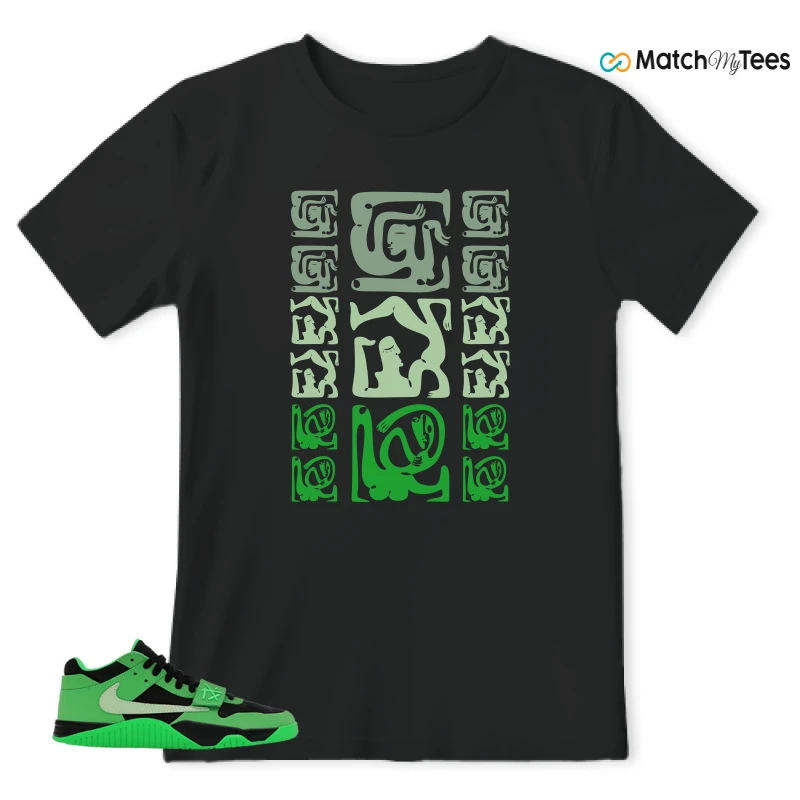 NIKE AIR JORDAN JUMPMAN JACK TR GREEN SPARK SNEAKER Matching Tees t-shirt