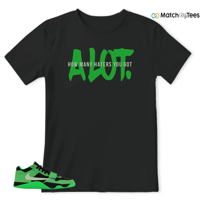 NIKE AIR JORDAN JUMPMAN JACK TR GREEN SPARK SNEAKER Matching Tees t-shirt