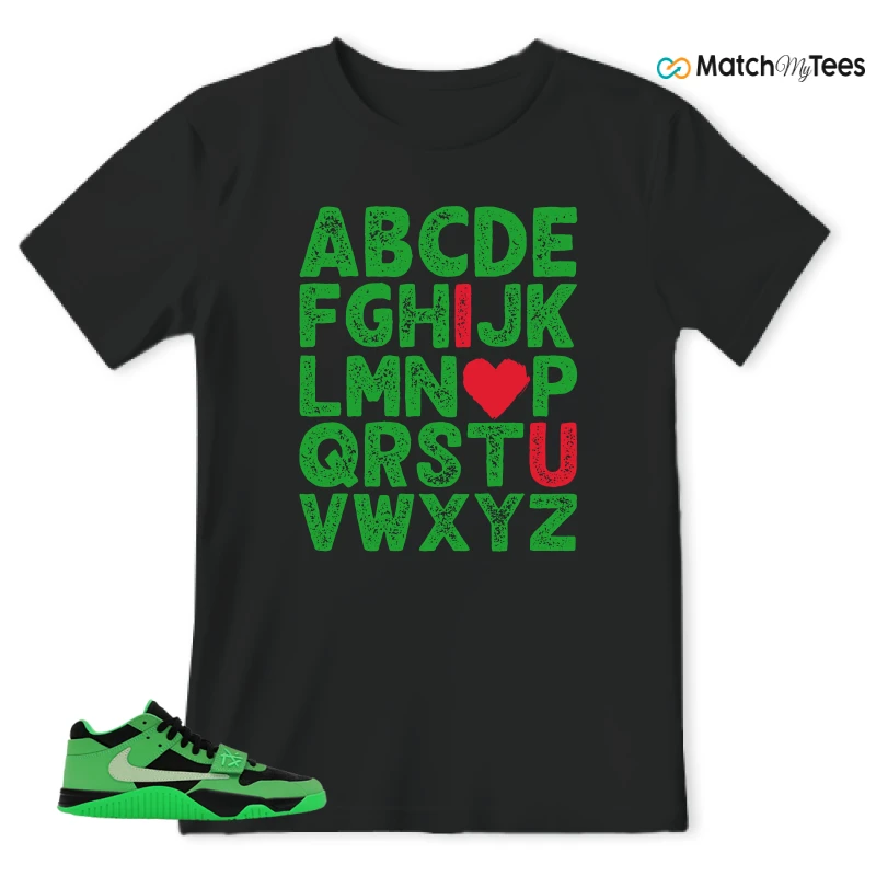 NIKE AIR JORDAN JUMPMAN JACK TR GREEN SPARK SNEAKER Matching Tees t-shirt