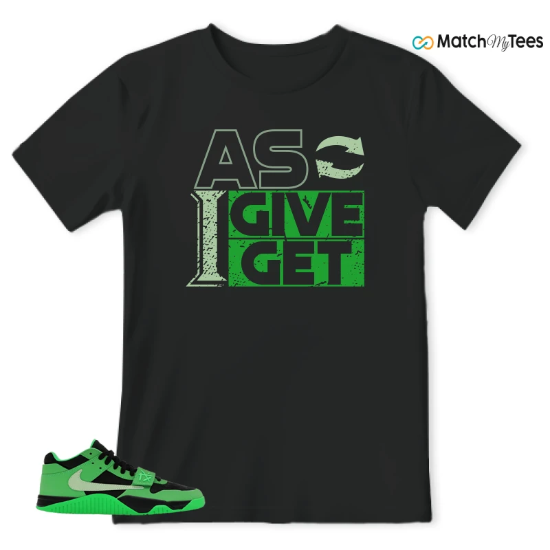 NIKE AIR JORDAN JUMPMAN JACK TR GREEN SPARK SNEAKER Matching Tees t-shirt